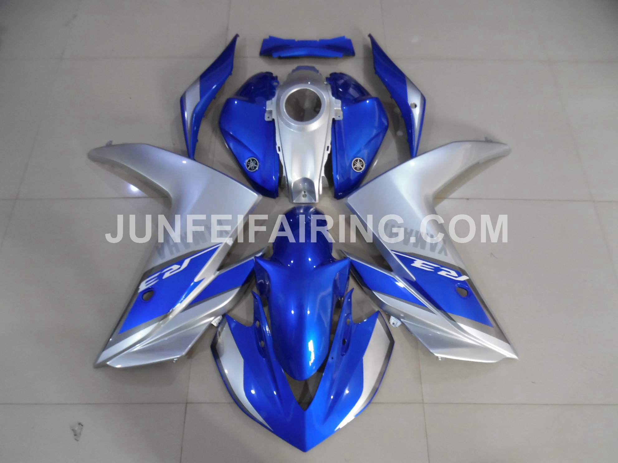 R25 R3 14-16 fairings blue/sil